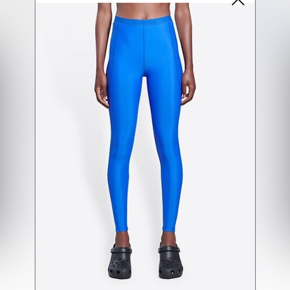 Balenciaga Activewear Electric Blue Leggings Set S/M - Picture 3 of 15